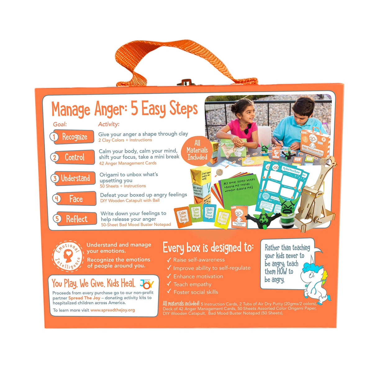 Open The Joy - Colourful Anger Management Box