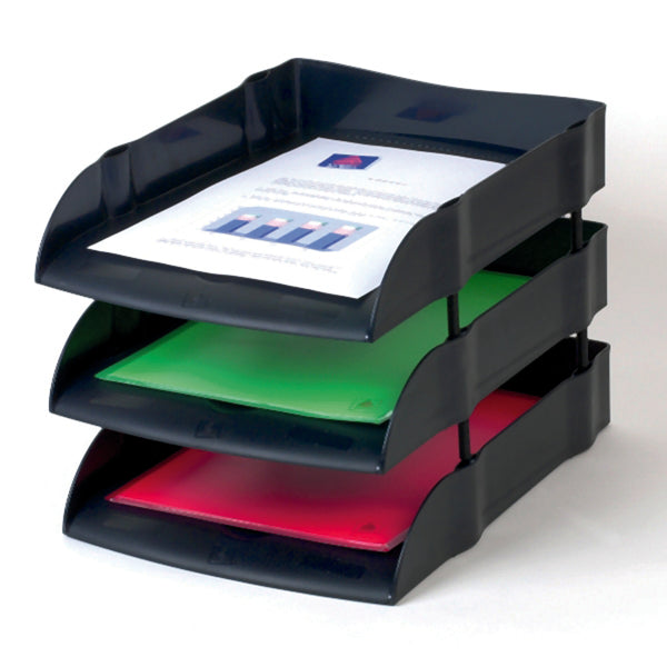 Avery DTR Eco Letter Tray W270xD360xH60mm Black DR100BLK