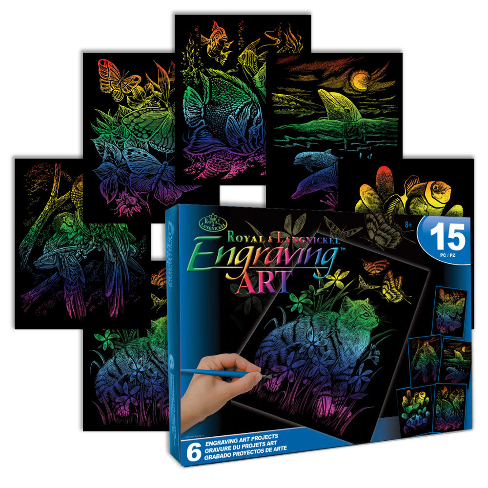 Rainbow Engraving Art Box Set (15 Pieces)