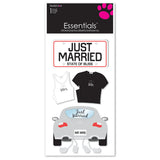 Essentials Stickers Sheet - Just Married