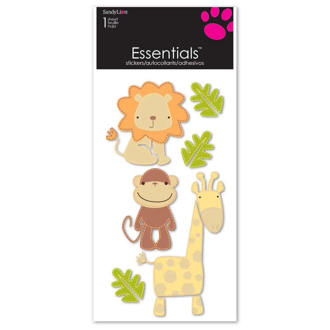 Essentials Sticker Sheet - Jungle Animals