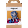 Amigurumi lion toy packaging with 'Amigurumi Created by you' text on a white background