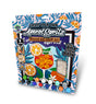 Aperol Spritz-themed wooden art craft kit packaging with colorful design and text.