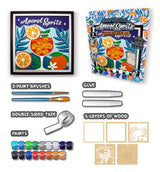 Splat Planet Wood Art Kit - Aperol Spritz