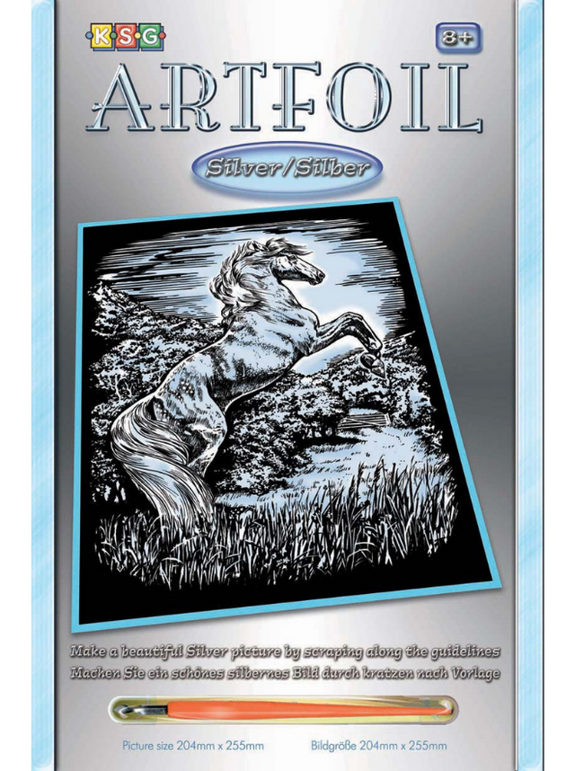Artfoil Silver Scratch Art Kit - Stallion