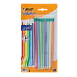 Bic Evolution Pencils & Erasers HB - Stripes (8 Pack)