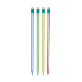 Bic Evolution Pencils & Erasers HB - Stripes (8 Pack)