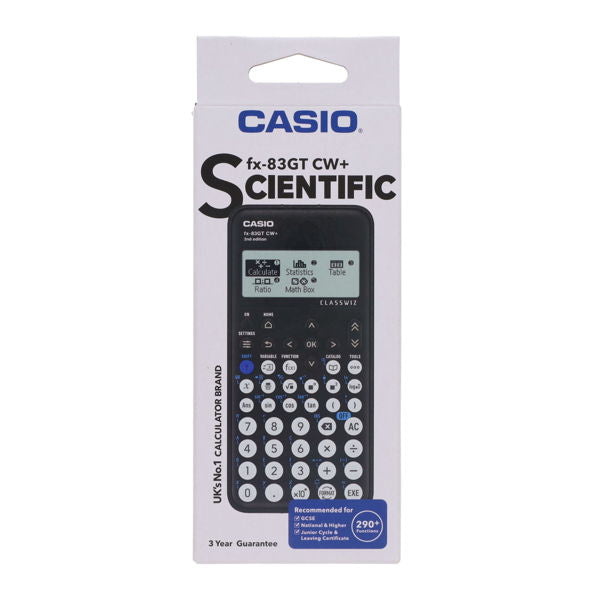 Casio FX 83GTCWPLUS Scientific Calculator - Black
