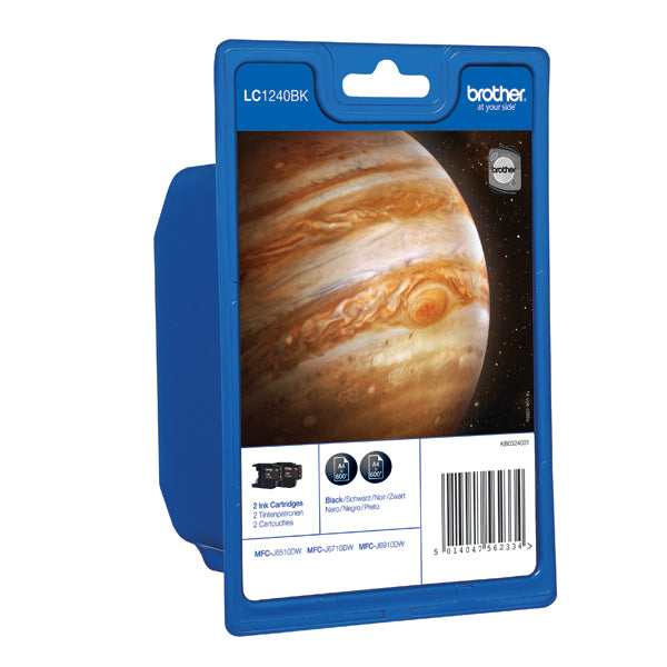 Brother LC1240BK Inkjet Cartridge Twinpack Black LC1240BKBP2