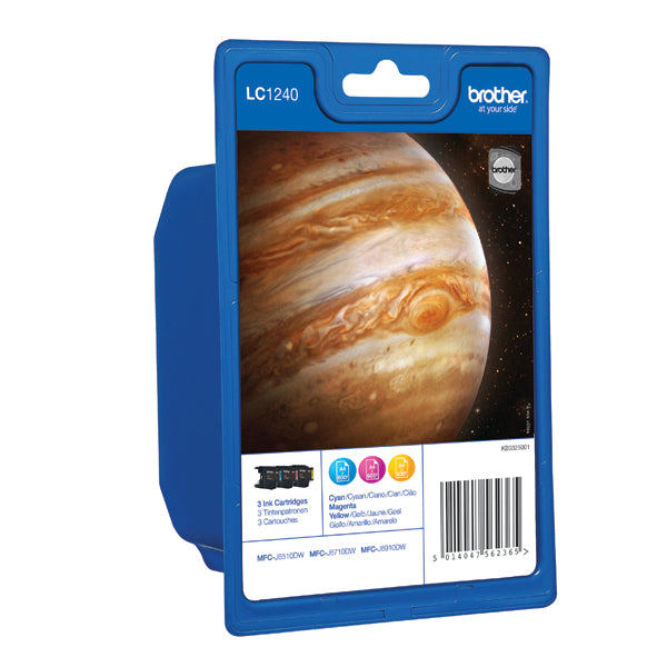 Brother LC1240 Inkjet Cartridge Multipack CMY LC1240RBWBP