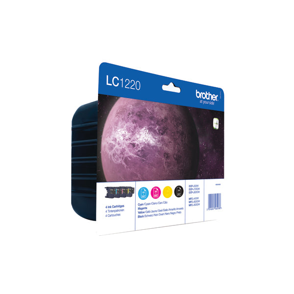 Brother LC1220 Inkjet Cartridge Multipack CMYK LC1220VALBP