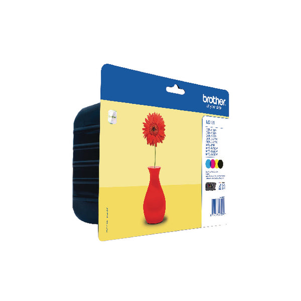 Brother LC121 Inkjet Cartridge Multipack CMYK LC121VALBP