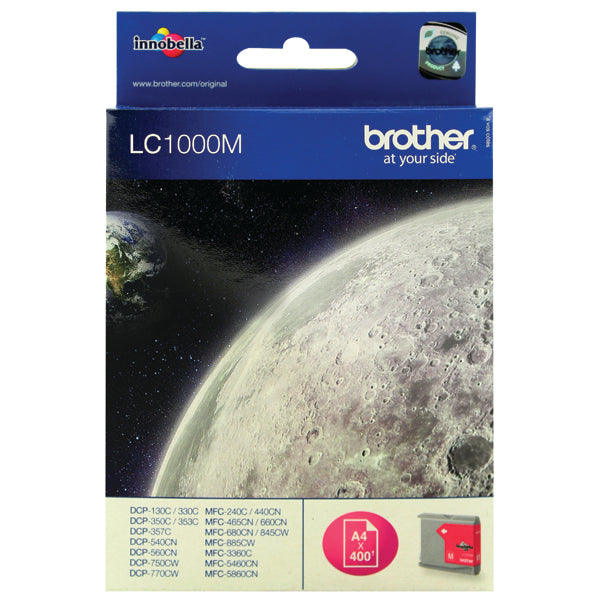 Brother LC1000M Inkjet Cartridge Magenta LC1000M