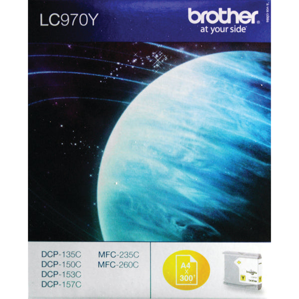 Brother LC970Y Inkjet Cartridge Yellow LC970Y