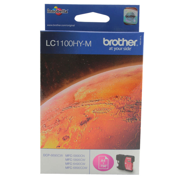 Brother LC1100HY-M Inkjet Cartridge High Yield Magenta LC1100HYM