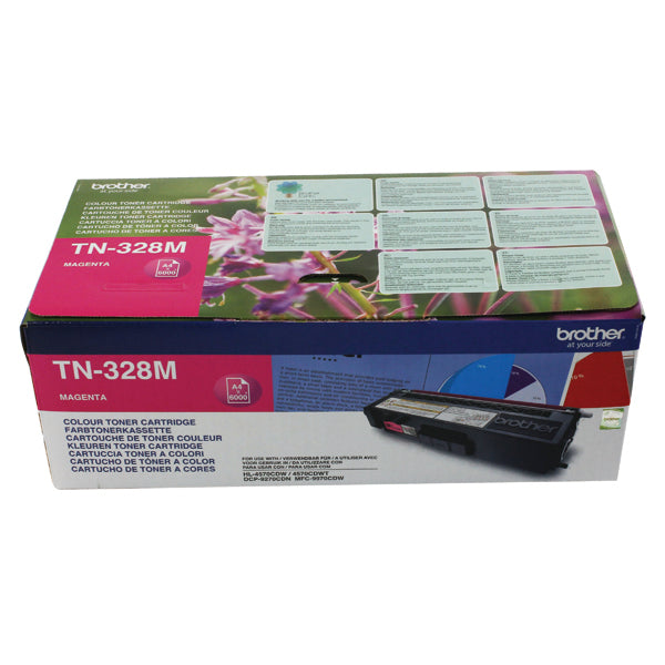 Brother TN-328M Toner Cartridge Super High Yield Magenta TN328M