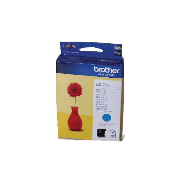Brother LC121C Inkjet Cartridge Multipack Cyan LC121C