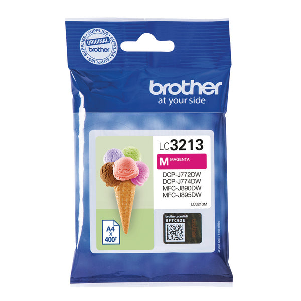 Brother LC3213M Inkjet Cartridge High Yield Magenta LC3213M