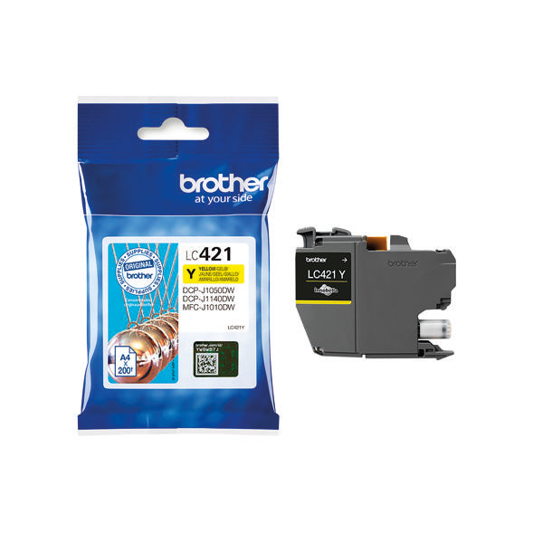 Brother LC421Y Inkjet Cartridge Yellow LC421Y