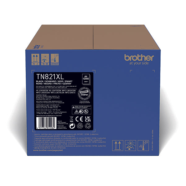 Brother TN-821XLBK Toner Cartridge High Yield Black TN821XLBK