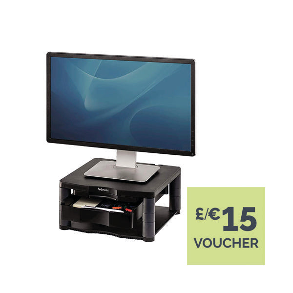 Fellowes Premium Monitor Riser Plus Graphite 9169501