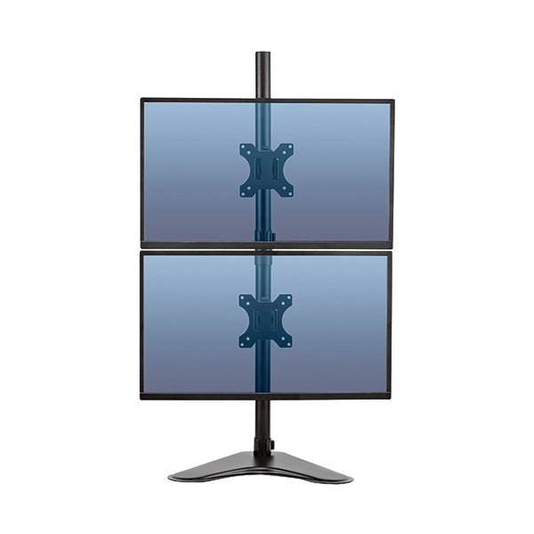 Fellowes Professional Series Free Standing Dual Vertical Monitor Arm 8044001
