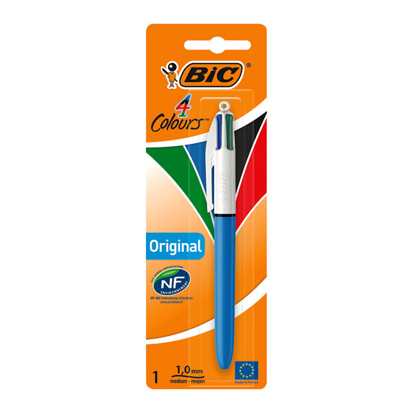 Bic 4 Colour Retractable Ballpoint Pen Blister (Pack of 10) 8032232