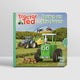 Children's book titled 'Tractor Ted Down on the Farm' with a green tractor and farm scene on the cover.