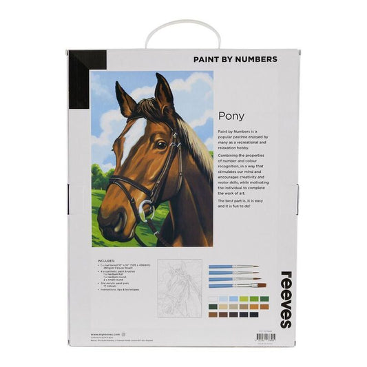 Reeves Paint by Numbers 12x16 inch - Pony