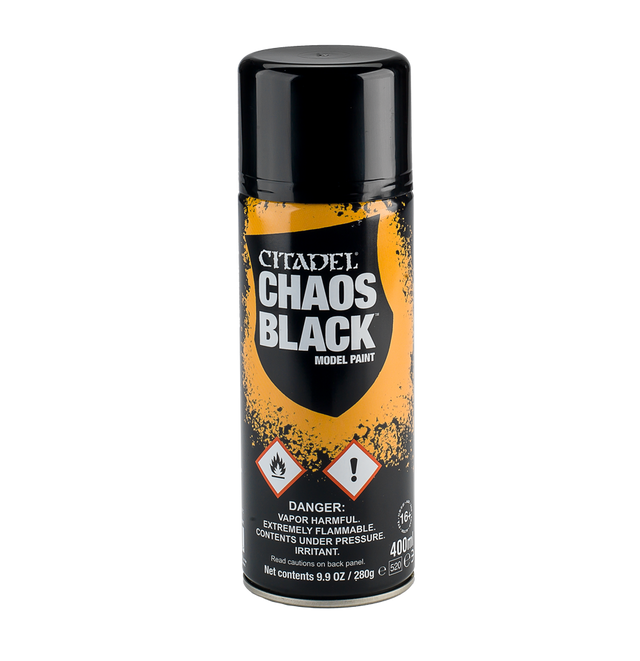 Warhammer Citadel Spray Paint: Chaos Black