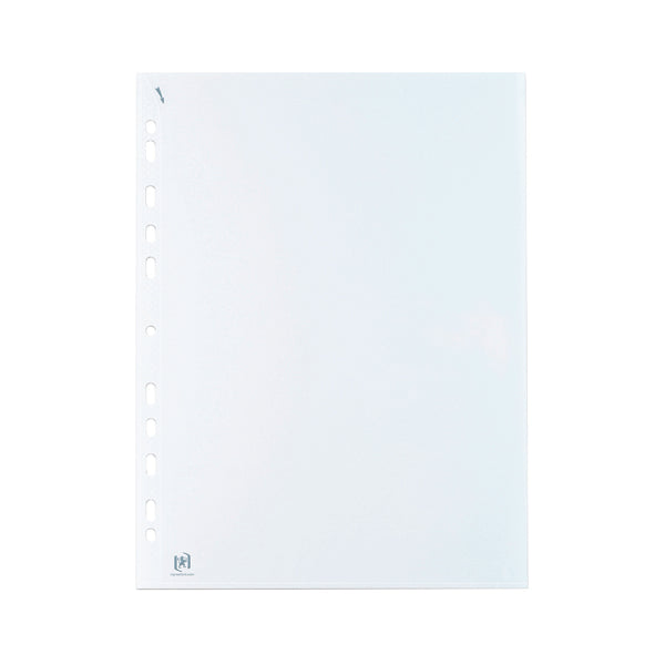 Oxford Quick In Punched Pockets A4 Clear (100 Pack) 400012939