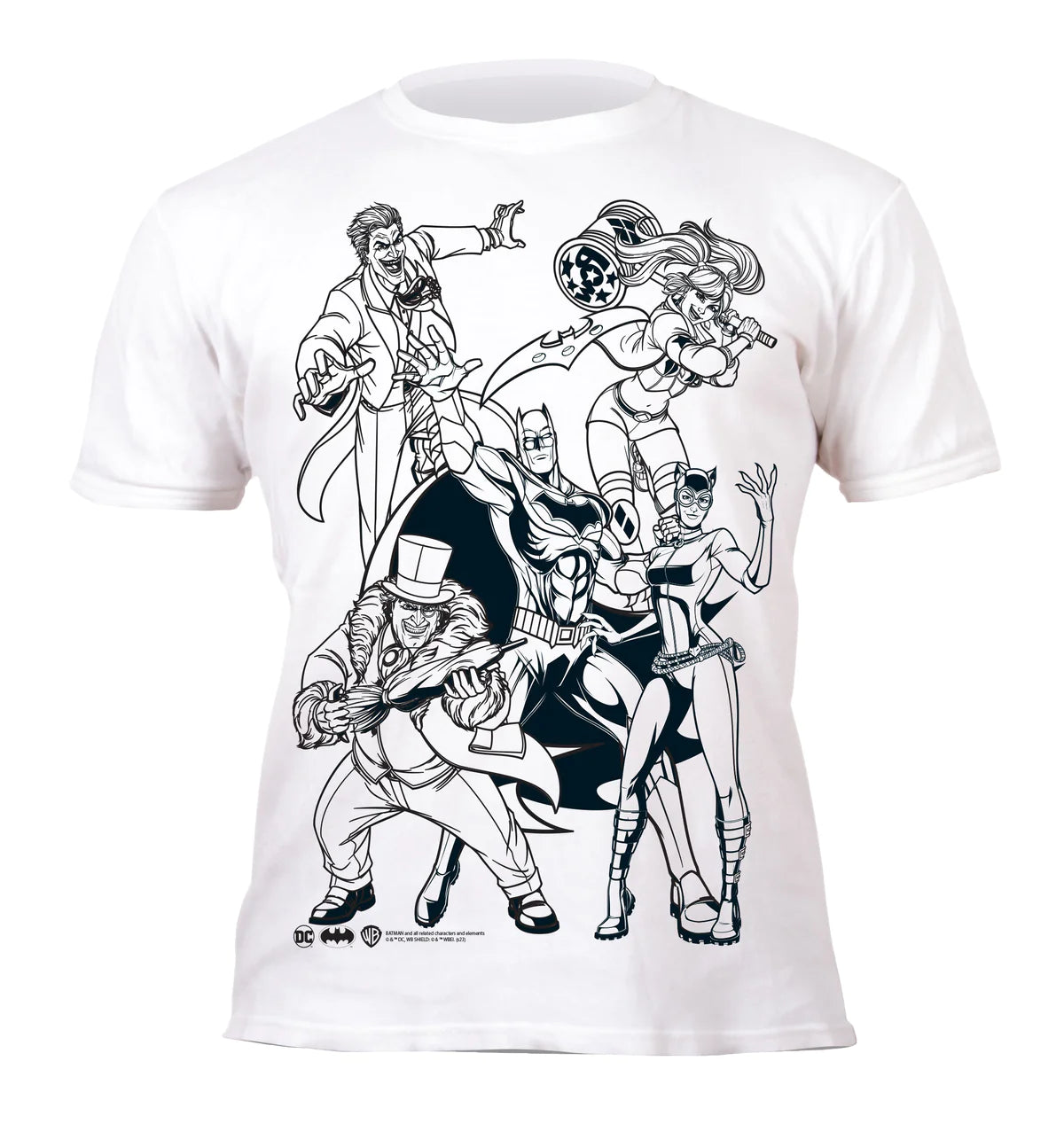 Colour in T-Shirt-Batman 5-6 Years Splat Planet