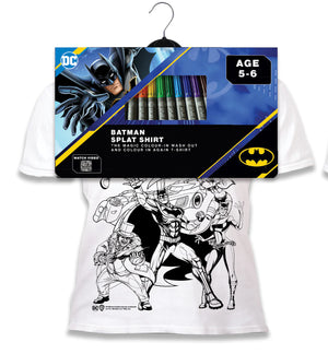Colour in T-Shirt-Batman 3-4 Years Splat Planet