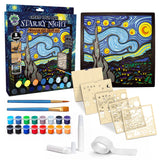 Splat Planet Wood Art Kit - Starry Night