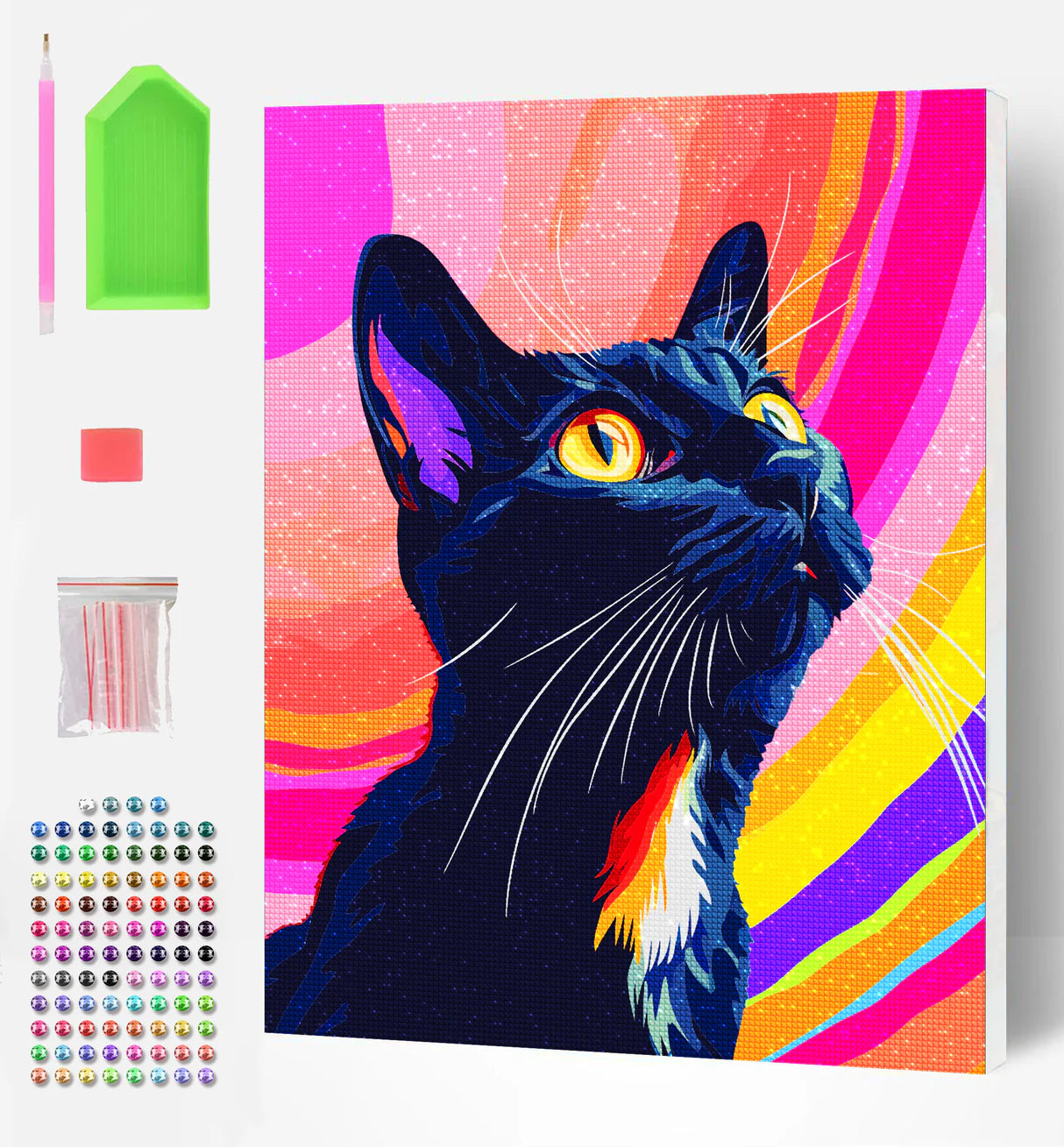 Diamond Art Set - Black Cat