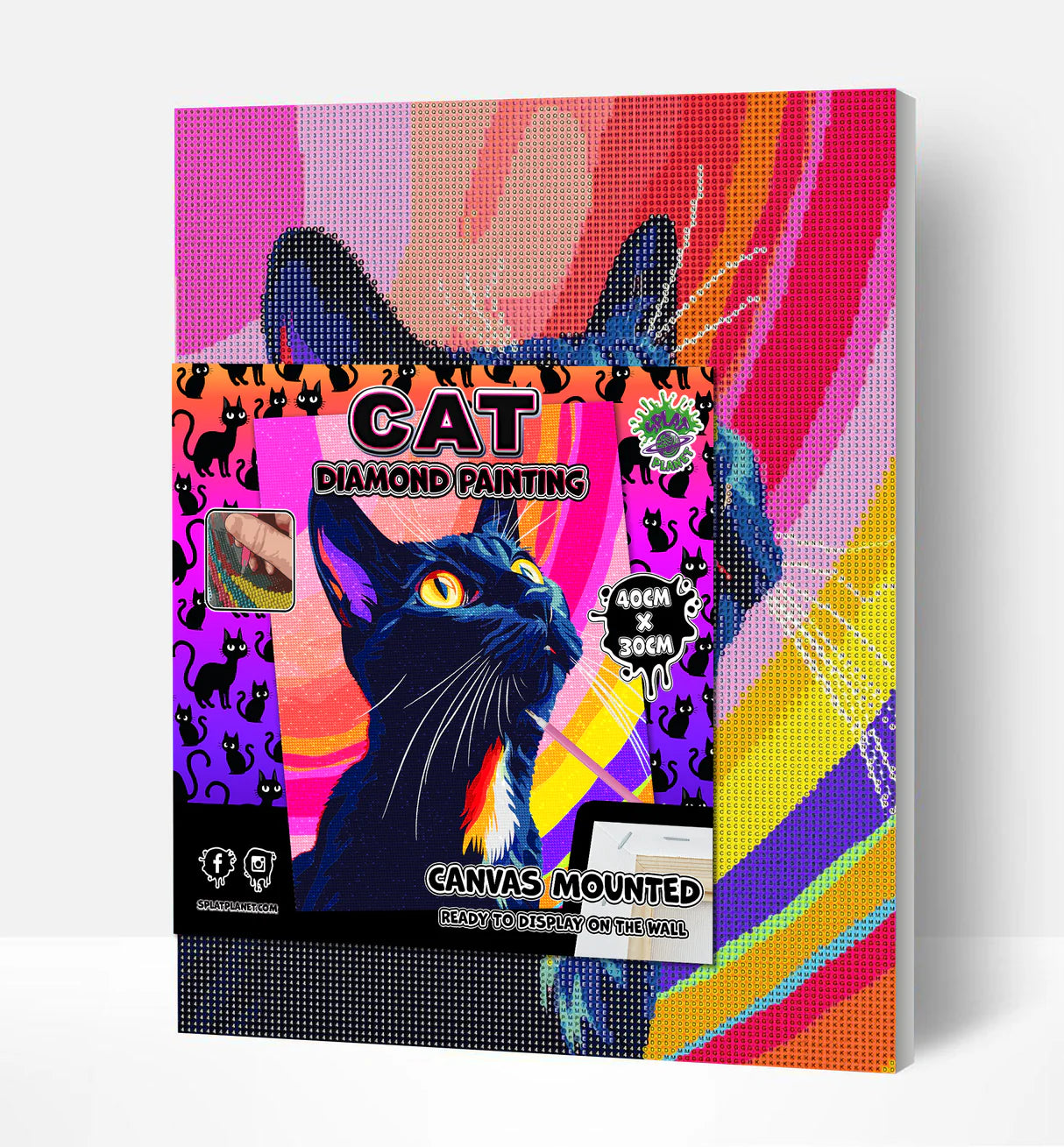 Diamond Art Set - Black Cat