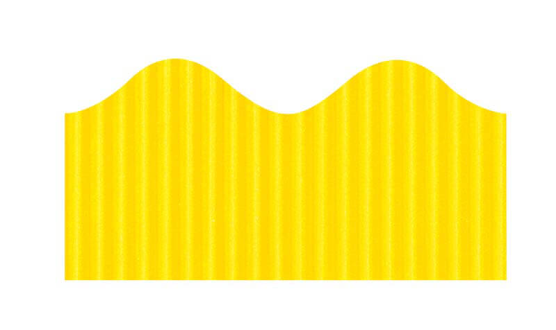 Bordette Scalloped - Canary Yellow 57mm x 15m