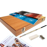 Artist Sketching and Colouring Pencils 36 Piece Wooden Box Gift Set