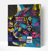 Paint By Numbers Set - Bright Coloured Cat