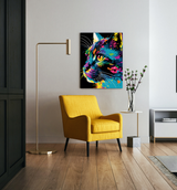 Brightly Coloured Cat Paint By Numbers Splat Planet