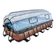 Brown Wood Rectangular Frame Pool - 5.4