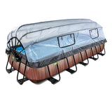 Brown Wood Rectangular Frame Pool - 5.4