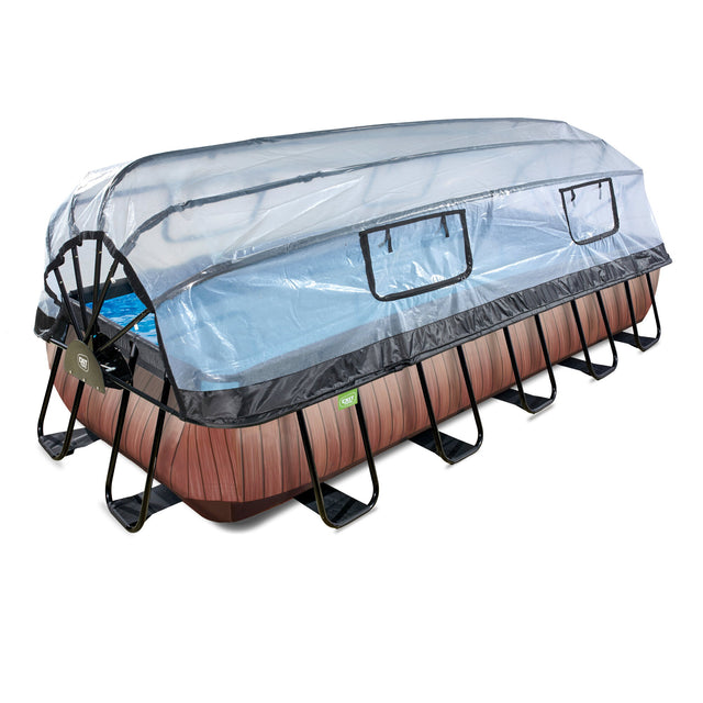 Brown Wood Rectangular Frame Pool - 5.4