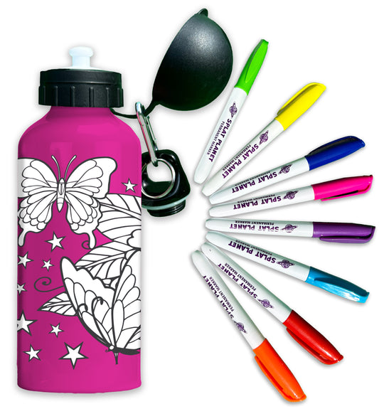 Create Your Own Water Bottle Set - Butterfly Design