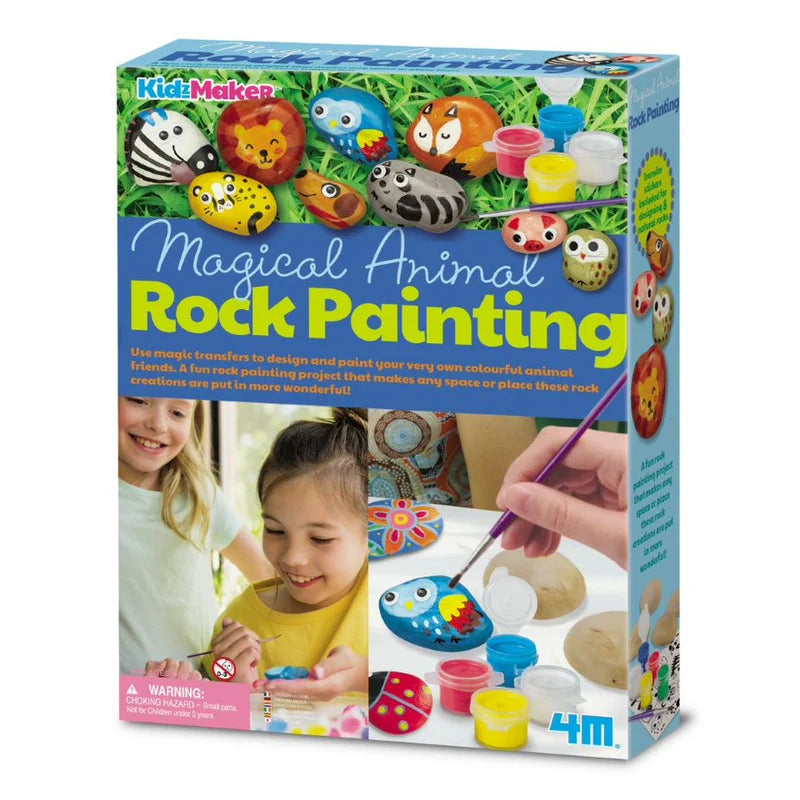 Kidzmaker - Magical Animal Rock Painting Kit