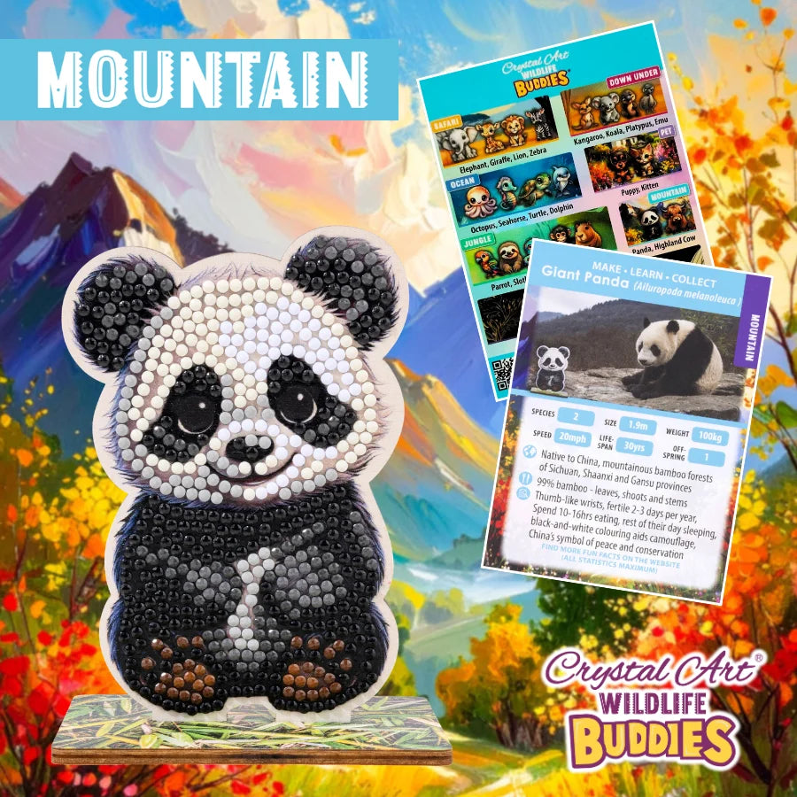 Crystal Art Wildlife Buddies - Panda