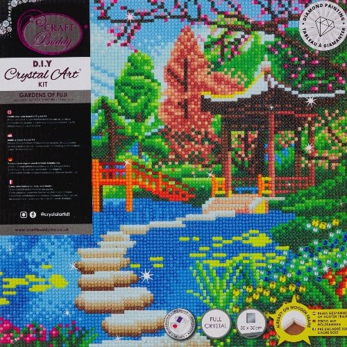 Crystal Art Kit 30x30cm - Dolphin Sunrise