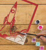 Splat Planet Wood Art Kit - Spaceship