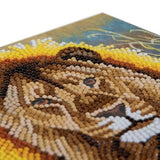 Crystal Art Card Kit 18x18cm - Resting Lion