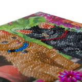 Crystal Art Card Kit 18 x 18cm - Cat Friends